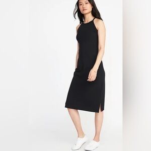 Old Navy Black Midi Dress